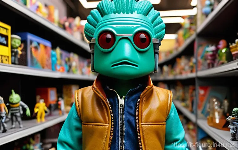 스타워즈 피규어 수집 가이드 - A dynamic scene at a bustling, vibrant Italian comic and toy fair (similar to Lucca Comics & Games),...