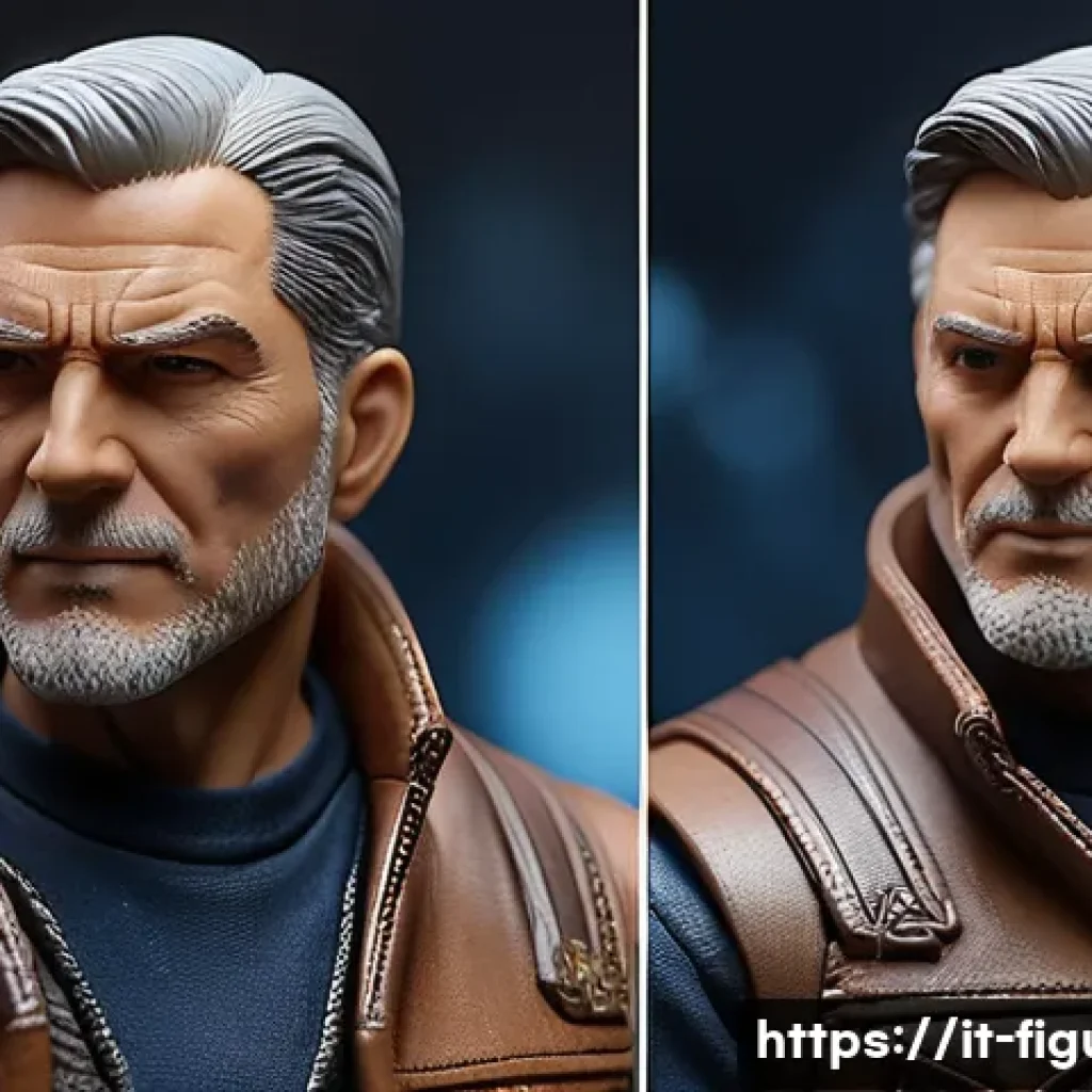 키덜트를 위한 피규어 추천 가이드 - A highly detailed Hot Toys style action figure of a mature male character, crafted from premium resi...