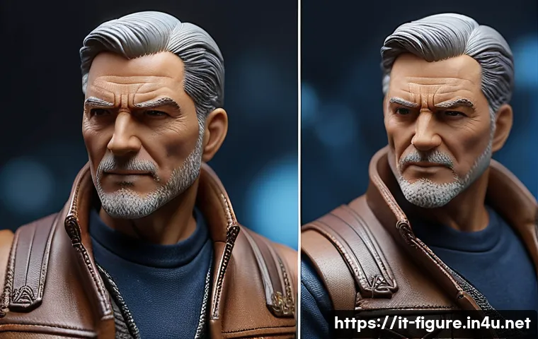 키덜트를 위한 피규어 추천 가이드 - A highly detailed Hot Toys style action figure of a mature male character, crafted from premium resi...