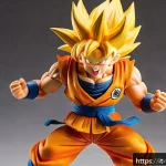 Home 19 애니메이션 캐릭터 피규어 베스트 10 - A dynamic PVC figure of Goku from Dragon Ball in Super Saiyan form, showcasing vibrant golden spiky ...