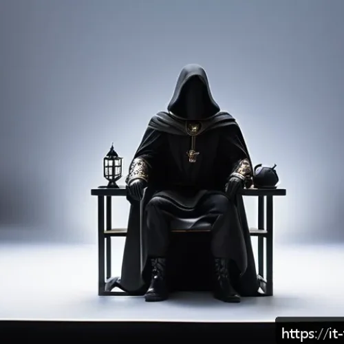 Home 30 피규어 촬영용 배경 스튜디오 DIY - A professional miniature photography setup featuring a collectible fantasy action figure posed dynam...